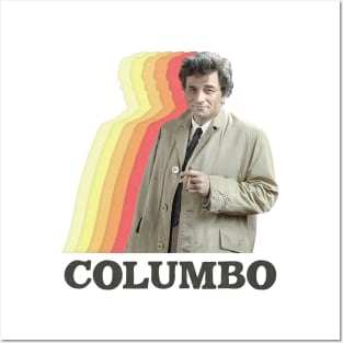 Columbo / Vintage Faded Style Retro TV Fan Design Posters and Art